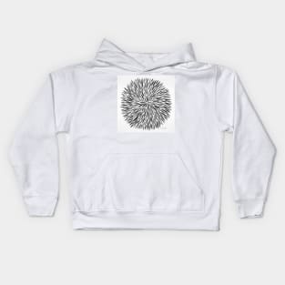 Grey Water Color Burst Kids Hoodie